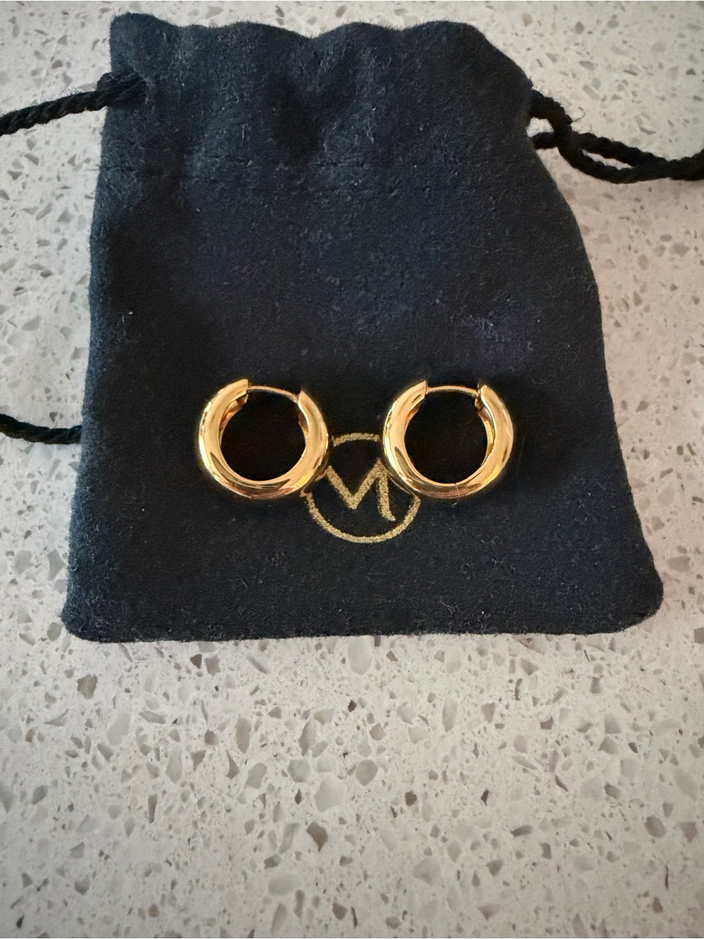 Mejuri Chunky Huggie Hoops